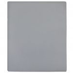 vidaXL Lençóis Ajustáveis 2 Peças 140x200 cm Algodão Jersey Cinza - 2273476098