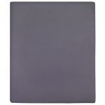 vidaXL Lençol Ajustável 90x200 cm Algodão Jersey Antracite - 611094429