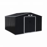 Sweeek Galpão Metálico de Jardim 10.85m² Boulonnais Antracite 330x308x166 cm
