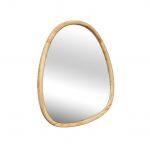 Sweeek Espelho de Madeira de Abeto 55cm Charlie Natural 50x3x55 cm