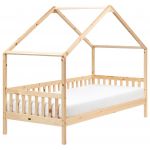 Beliani Cama Infantil em Madeira de Pinho Clara Tamanho Único 90x200cm com Estrutura de Ripas