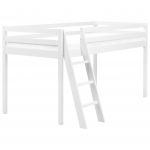 Beliani Cama Infantil em Madeira de Pinho Branca Tamanho Individual 90 x 200 cm com Estrado de Ripas Ideal