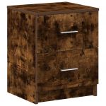 vidaXL Mesa de Cabeceira com 2 Gavetas 40x36x50 cm Carvalho Fumado - 4051202510