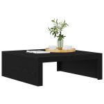 vidaXL Mesa de Café Carvalho Preto Madeira 100 X 100 X 35 cm Durável - 3522590027