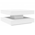 vidaXL Mesa de Centro Rotativa a 360 Graus 70x70x34,5 cm Branco - 2372406023