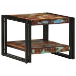 vidaXL Mesa de Centro Multicor 50x50x38 cm Madeira Maciça Recuperada - 1508218503