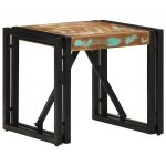 vidaXL Mesa de Centro Multicor 40x40x35 cm Madeira Maciça Recuperada - 3684071800