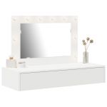 vidaXL Branco Mdf 100 x 40 x 70 cm Armazenamento Mesa de Maquilhagem - 1375034519