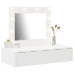 vidaXL Branco Madeira 83 x 40 x 70 cm Mesa de Vanity Retangular - 3521592428