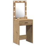 vidaXL Carvalho Artesanal Mdf, Vidro 50 x 41 x 135 cm Espelho - 489692734