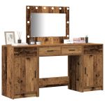 vidaXL Conjunto de 3 Madeira Antiga Madeira de Pinho Sólida Médio - 2378975412