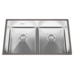 AFJ Lava Louça Inferior Inox Under 2 Pias 75cm