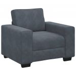 vidaXL Poltrona 60 cm Veludo Verde-escuro - 57742043