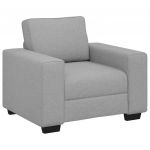 vidaXL Poltrona 60 cm Tecido Cinzento Nuvem - 295358952