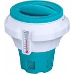 Bestway Distribuidor Flutuante de Produtos Químicos para Piscinas com Termómetro Chemguard