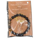 Pulseira Pedra de Lava e Chakra Solar