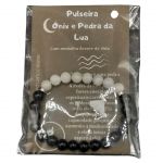 Pulseira Ónix e Pedra da Lua