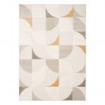 Tapete Sweeek Interior com Padrão Retro em Creme Jon 170x120x0.9 cm