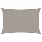 vidaXL Para-sol Estilo Vela Retangular 160 G/m² 4x5 M Pead Cinza-claro - 4033826743