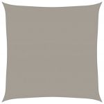 vidaXL Para-sol Estilo Vela Quadrado 160 G/m² 4x4 M Pead Cinza-claro - 2032982858