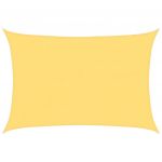 vidaXL Guarda-sol Hdpe Retangular 4x6 M Bege - 258002136