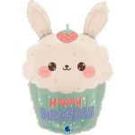 Grabo Balão Foil 24" Coelhinho Cupcake 1 un.