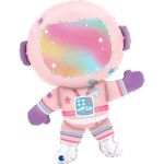 Grabo Balão Foil 28" Astronauta Rosa 1 un.