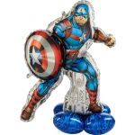 Anagram Balão Foil AirLoonz Capitão América 1 un. - 044337311
