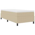 vidaXL Cama Box Spring Verde Claro Cinza Lona de Corduroy - 746075961