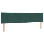 vidaXL Cabeceira Tufted com Botões Verde Escuro 200 cm Veludo - 1292078014