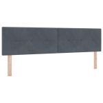 vidaXL Cabeceira Botão Estofada Cinza Escuro 180 cm Veludo - 715769410