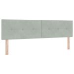 vidaXL Cabeceira Botões Almofadados Cinza Claro 180 cm Veludo - 3033355233