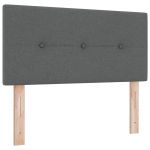 vidaXL Cabeceira Botão Estofada Cinza Escuro 100 cm Tecido - 3236647842