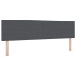 vidaXL Cabeceira Design Simples Cinza Escuro 180 cm Tecido Córdura - 1552622798