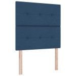 vidaXL Cabeceira Botões Estofada Azul 100 cm Tecido - 534839997