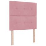 vidaXL Cabeceira Botonê Rosa 90 cm Veludo - 2683527750
