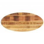 vidaXL Tampo de Mesa Oval 100x50x2,5 cm Madeira de Mangueira Maciça - 3143914722