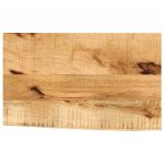 vidaXL Tampo de Mesa com Borda Viva 60x30x2,5cm Mangueira Áspera Maciça - 2922023490