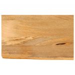 vidaXL Tampo de Mesa com Borda Viva 40x20x3,8 cm Mangueira Maciça - 3591530626