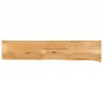 vidaXL Tampo de Mesa com Borda Viva 160x20x3,8 cm Mangueira Maciça - 3473496515