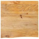 vidaXL Tampo de Mesa com Borda Viva 40x40x2,5 cm Mangueira Maciça - 1269855705