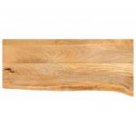 vidaXL Tampo de Mesa com Borda Viva 70x20x3,8 cm Mangueira Maciça - 1215757601
