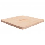 vidaXL Tampo de Mesa Quadrado 70x70x4 cm Carvalho Maciço Não Tratado - 2670837419