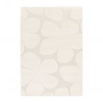 Tapete Sweeek Interior Padrão Flores Creme Betty 150x80x1.4 cm
