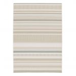Tapete Sweeek Interior/exterior Vintage Padrão Linear Creme Bege Cinza Gary 170x120x0.2 cm