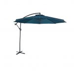 Sweeek Guarda-sol 3m Redondo Offset Hardelot Azul Esverdeado 295x295x250 cm