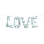 Northstar Conjunto Balões Foil 16'' Love Prateado - 180001244