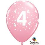 Qualatex Pack 6 Balões nº 4 Rosa - 020017835