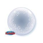 Qualatex Balão Deco Bubble 24" Filigrana - 020013693