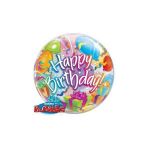 Qualatex Balão Bubble Happy Birthday - 020065407